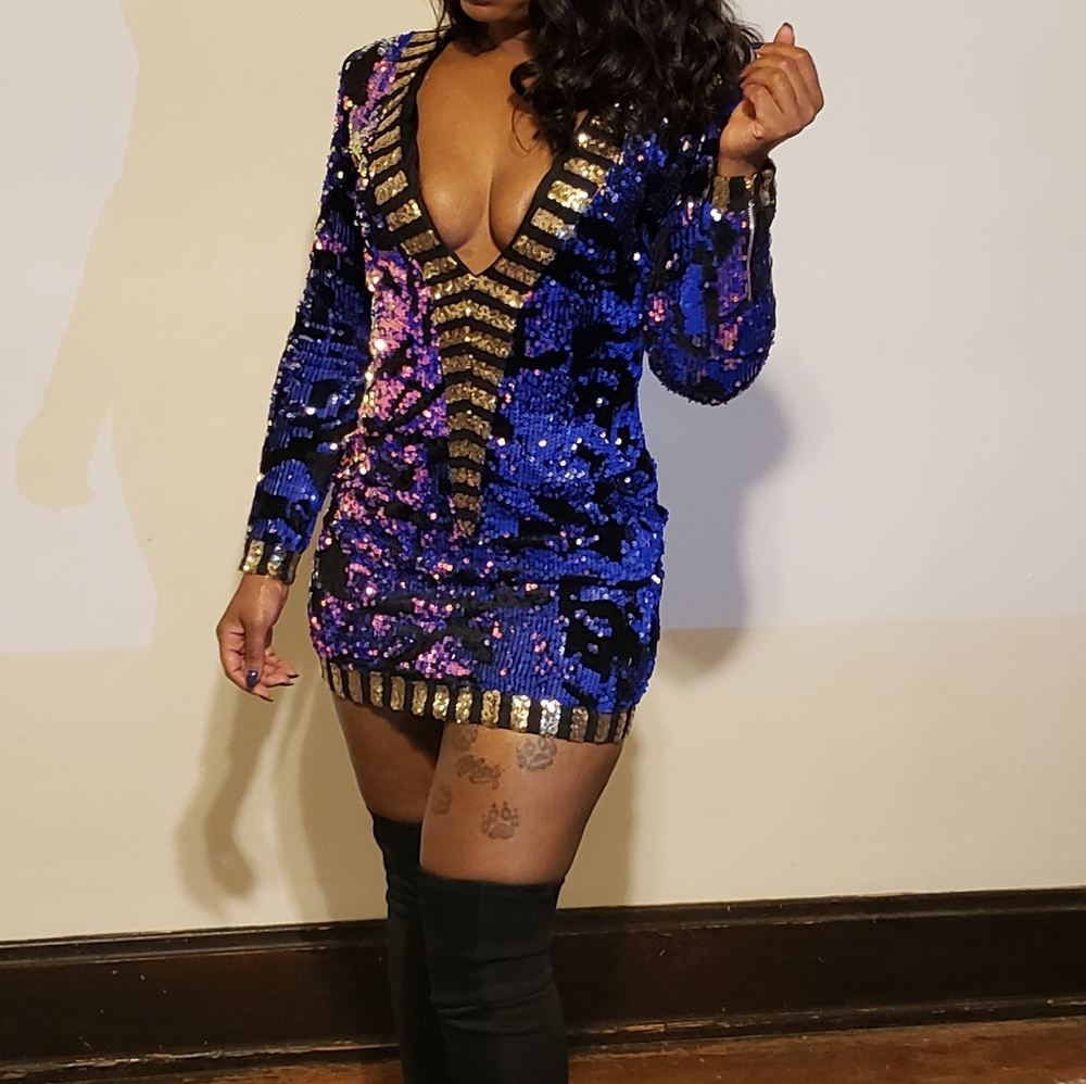 Sequins holiday dress